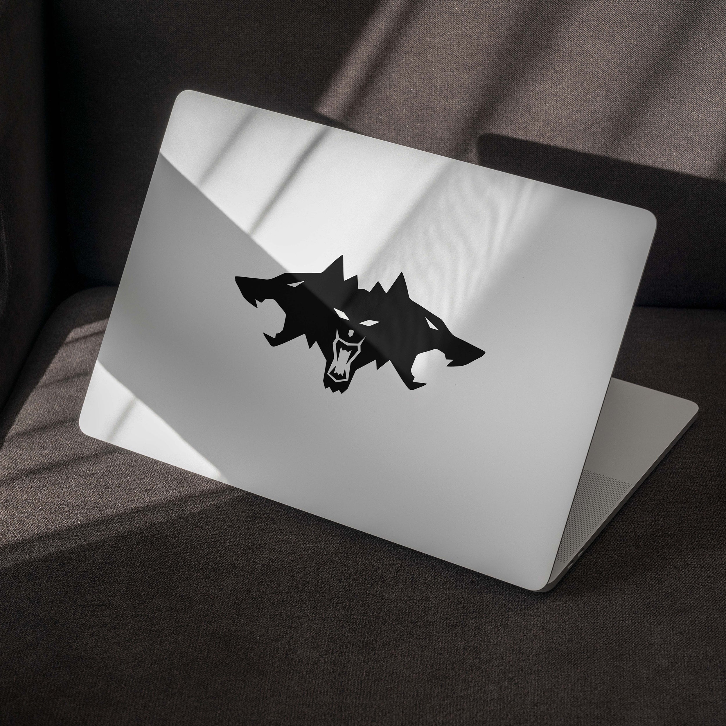 Matte Black Cyberbeast Tesla Logo Vinyl Decal for Any Surface & Size