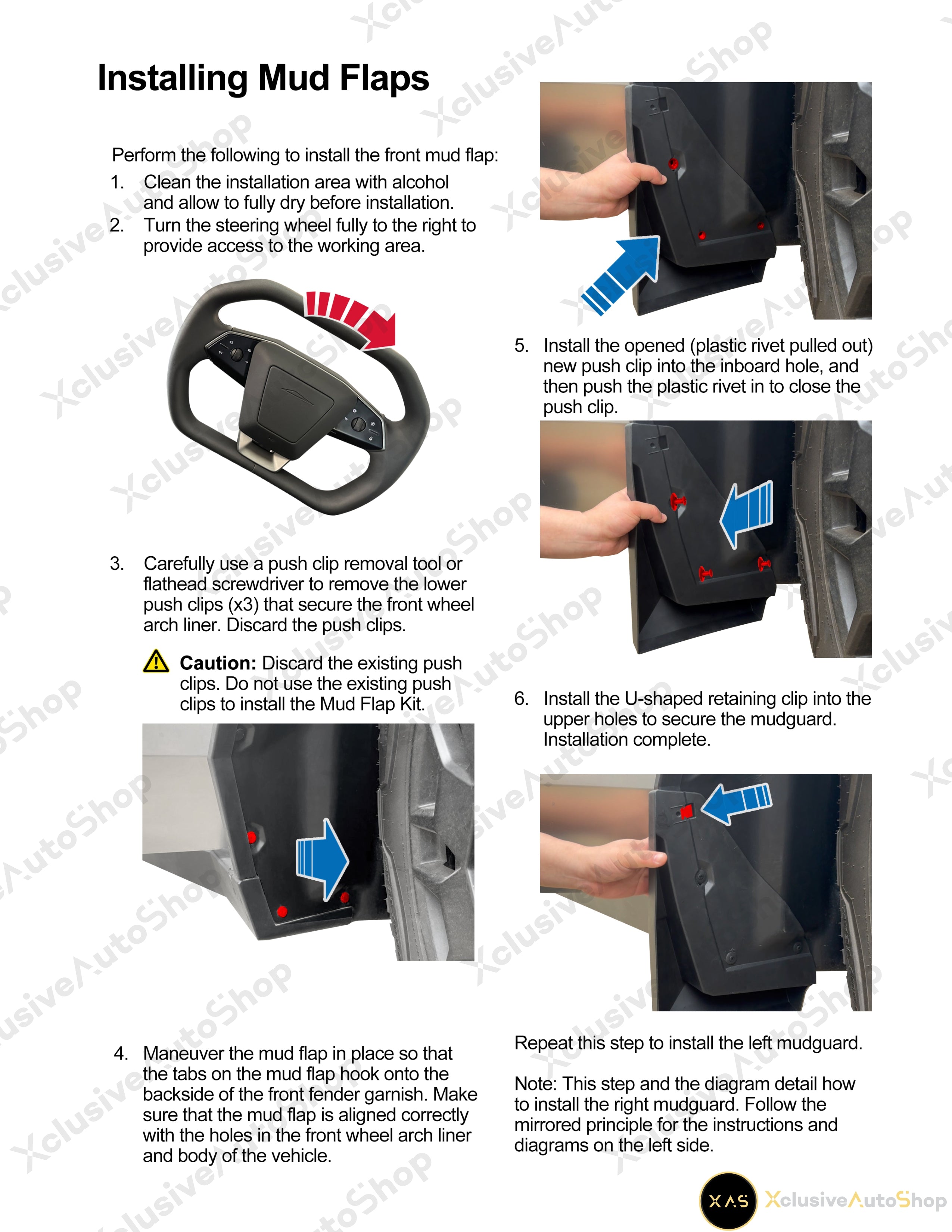 Enhanced Mudguards and Fender Flares for Tesla Cybertruck - Mud Shields and Splash Guards